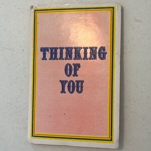 Thinking of You Vintage Greeting Card w/ Puzzle Inside